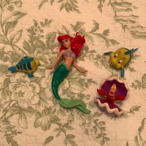 Little Mermaid Disney Dive Characters Princess Ariel, Flounder (2) & Sebastian